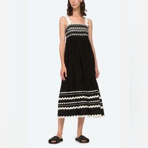 NWT Sea New York Ryleigh Ric Rac Midi Dress